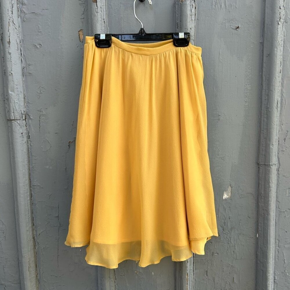 Dagg & Stacey Yellow Chiffon Skirt, BNWT, size 2
